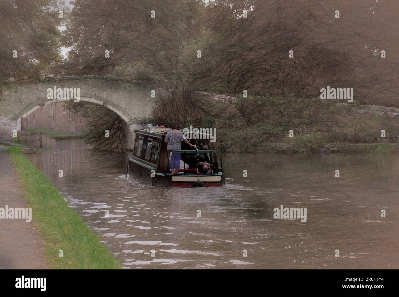 Kanal Schmalboot Union Canal Stockfoto