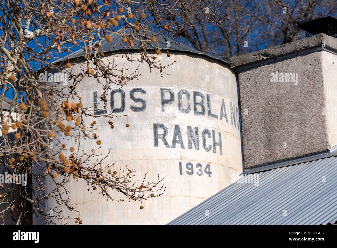 Los Poblanos Historic Inn & Organic Farm in Albuquerque, New Mexico Stockfoto