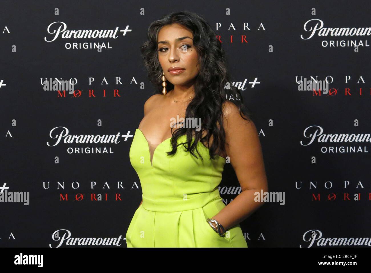 Mexican actress Adriana Paz poses for photographers at the premiere of