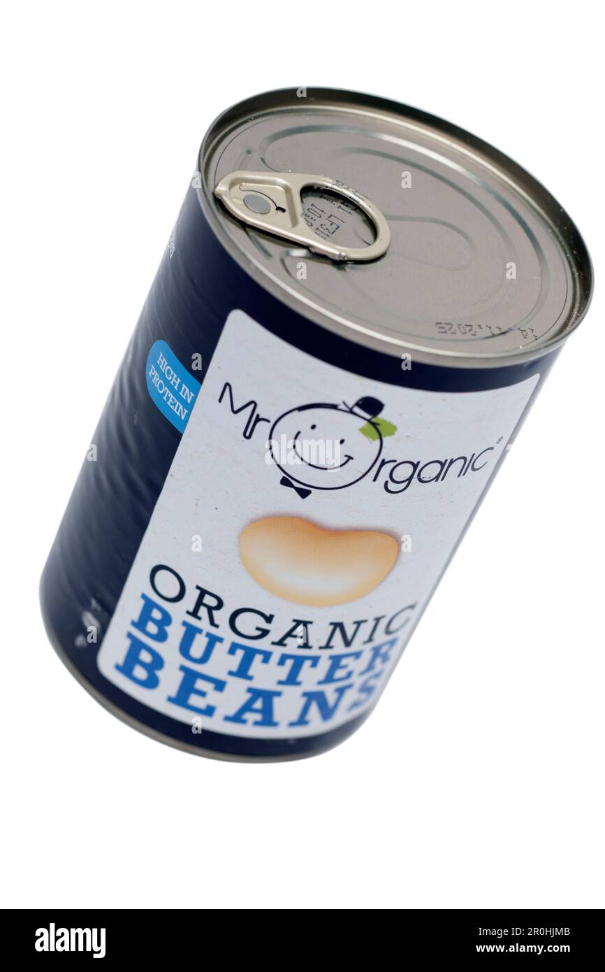Mr Organic Organic Butter Beans 400g Stockfoto