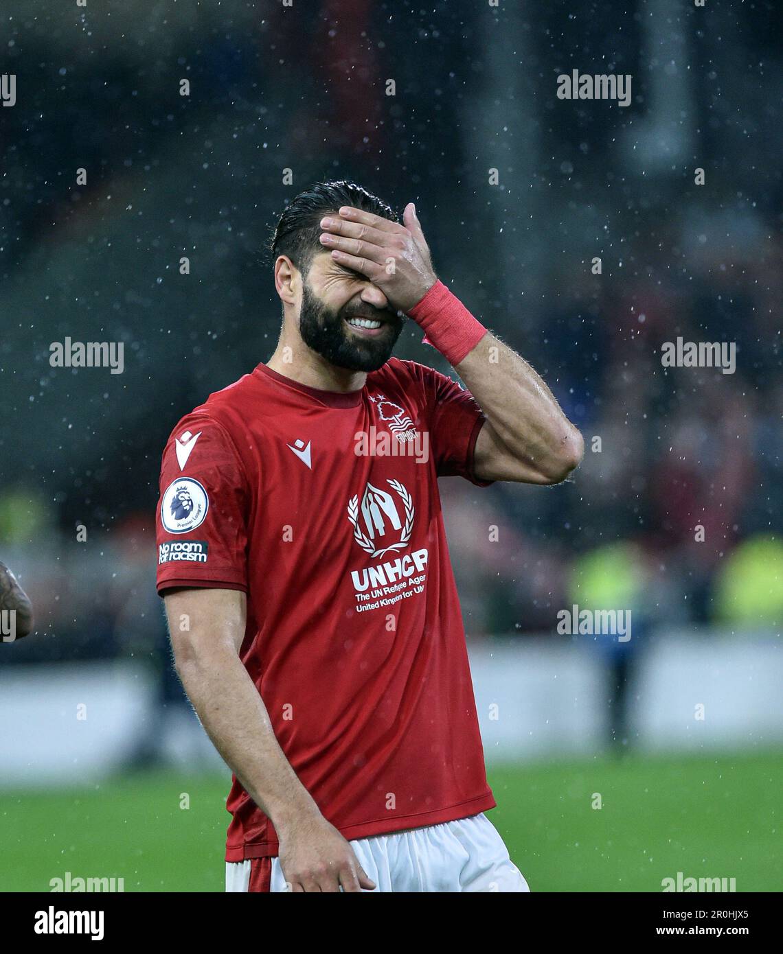 The City Ground, Nottingham, Großbritannien. 8. Mai 2023. Premier League Football, Nottingham Forest gegen Southampton; Filipe nach der letzten Pfeife Credit: Action Plus Sports/Alamy Live News Stockfoto