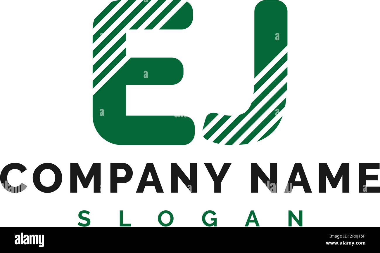 DESIGN DES KJ LetterLogos. EJBuchstabe Logo Vector Illustration