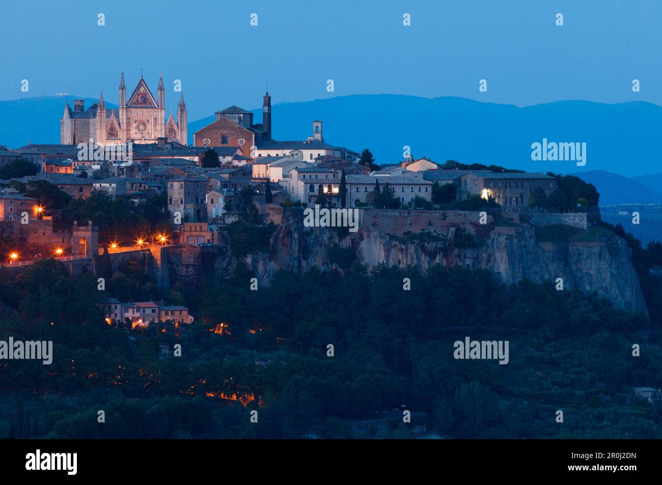Duomo di Orvieto, Orvieto Kathedrale, Gotik, Orvieto, Hügel-Stadt, Provinz Terni, Umbrien, Italien, Europa Stockfoto