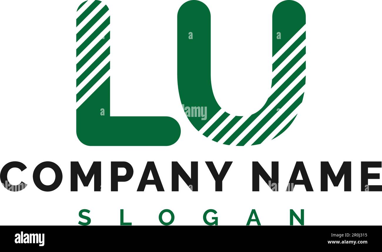 LU Letter-Logo-Design. LU Letter Logo Vector Illustration - Vector Stock Vektor