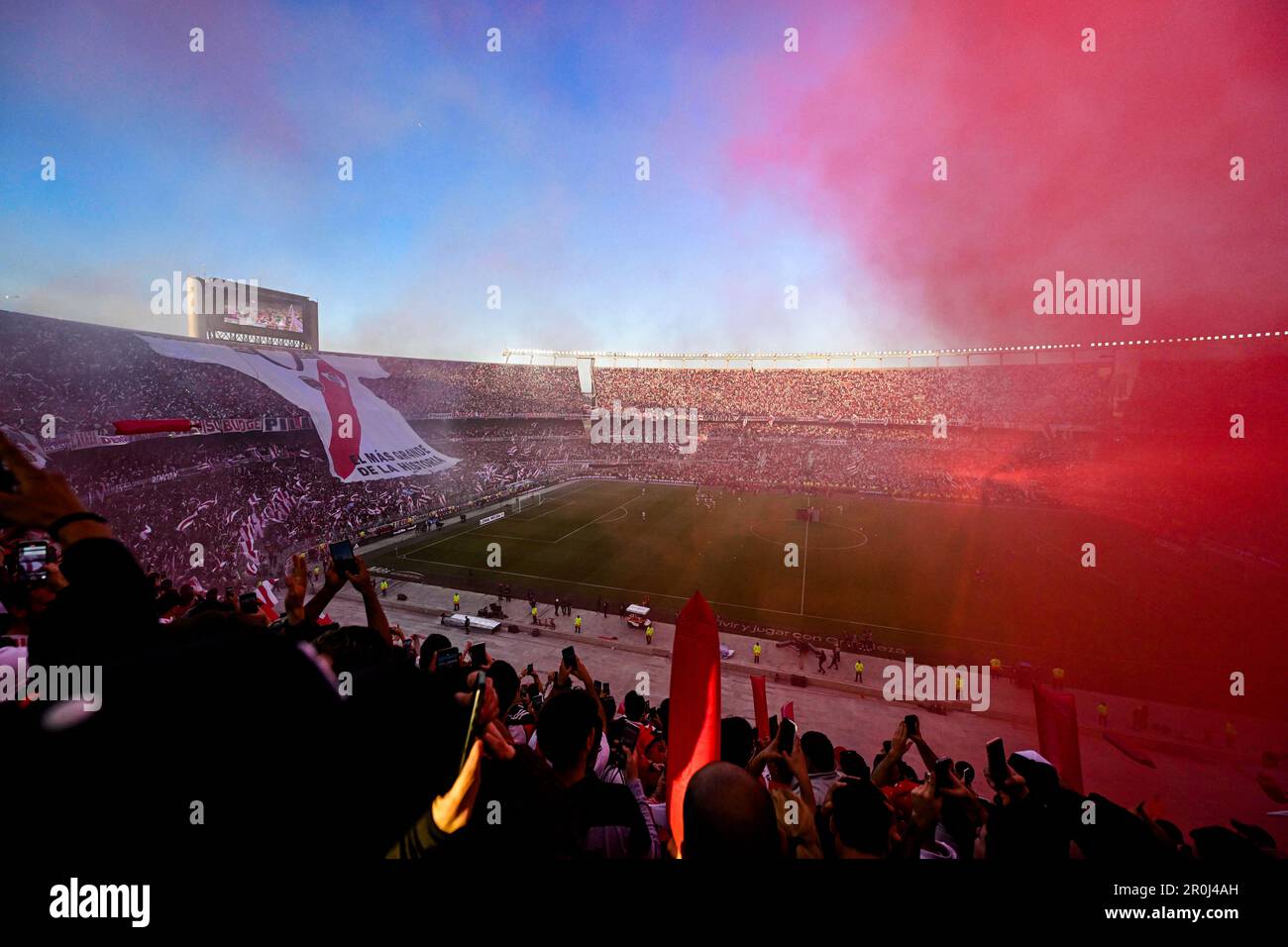 Argentinien, Buenos Aires - 07. Mai 2023: Ein allgemeiner Blick auf das Stadion während des Torneo Binance 2023 von Argentinien Liga Profesional Match Between River Stockfoto