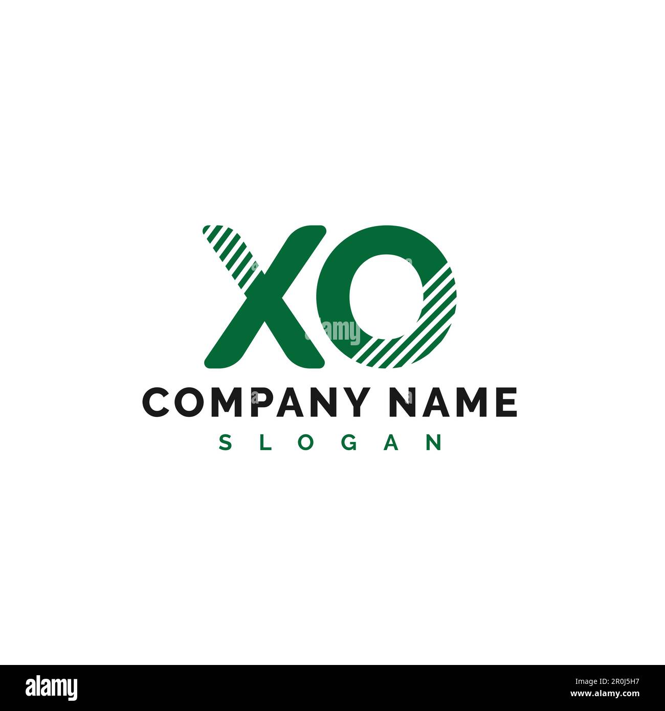 Logo-Design im XO-Letter-Format. XO Letter Logo Vector Illustration - Vector Stock Vektor