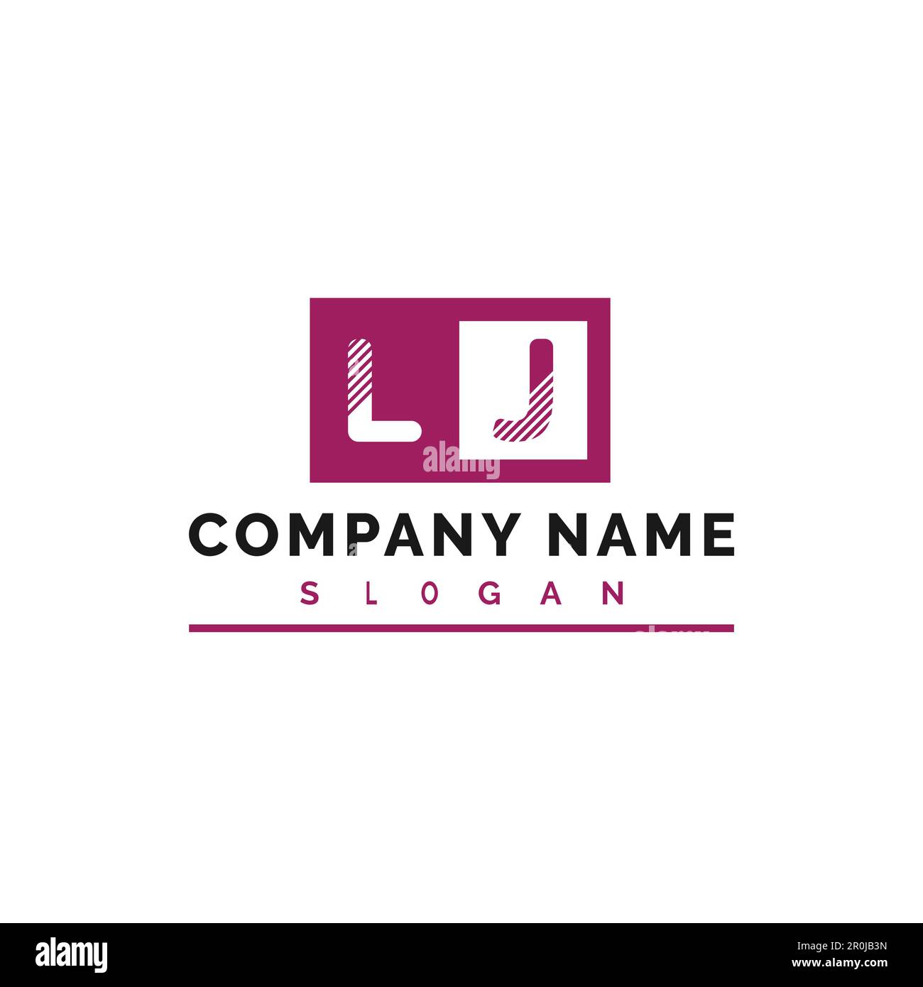 LJ Letter-Logo-Design. LJ Letter Logo Vector Illustration - Vector Stock Vektor