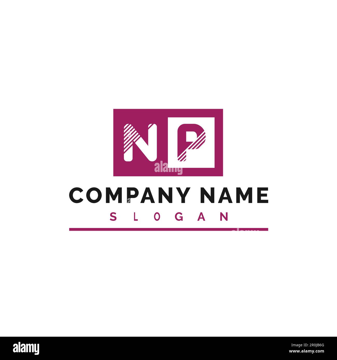 NP-Logo-Design. NP Letter Logo Vector Illustration - Vector Stock Vektor