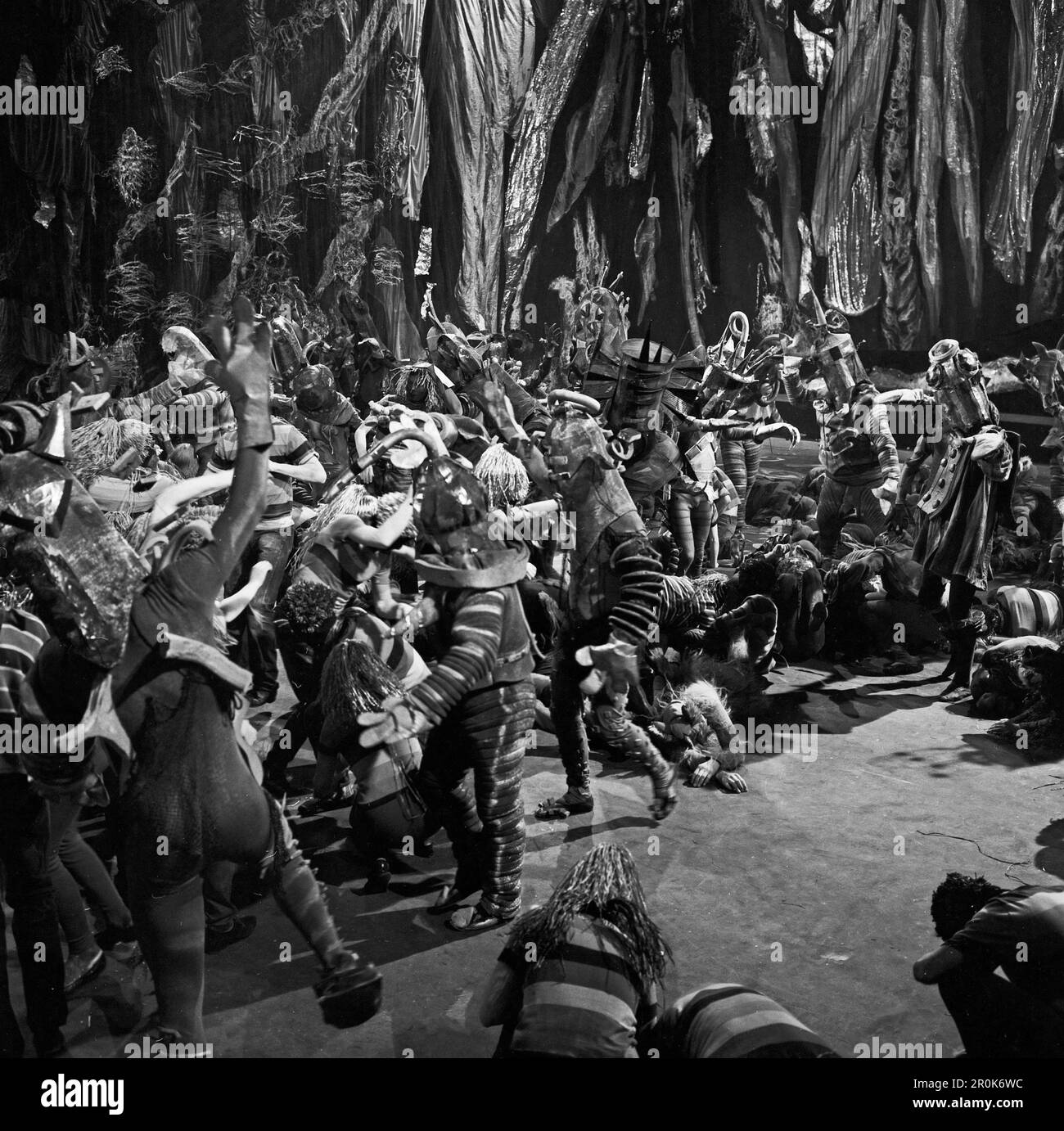 Faust, Spielfilm nach dem Stück von Johann Wolfgang von Goethe, Deutschland 1960, Regie: Peter Gorski, Szenenfoto der Walpurgnisnachtsequenz auf dem Brocken Stockfoto