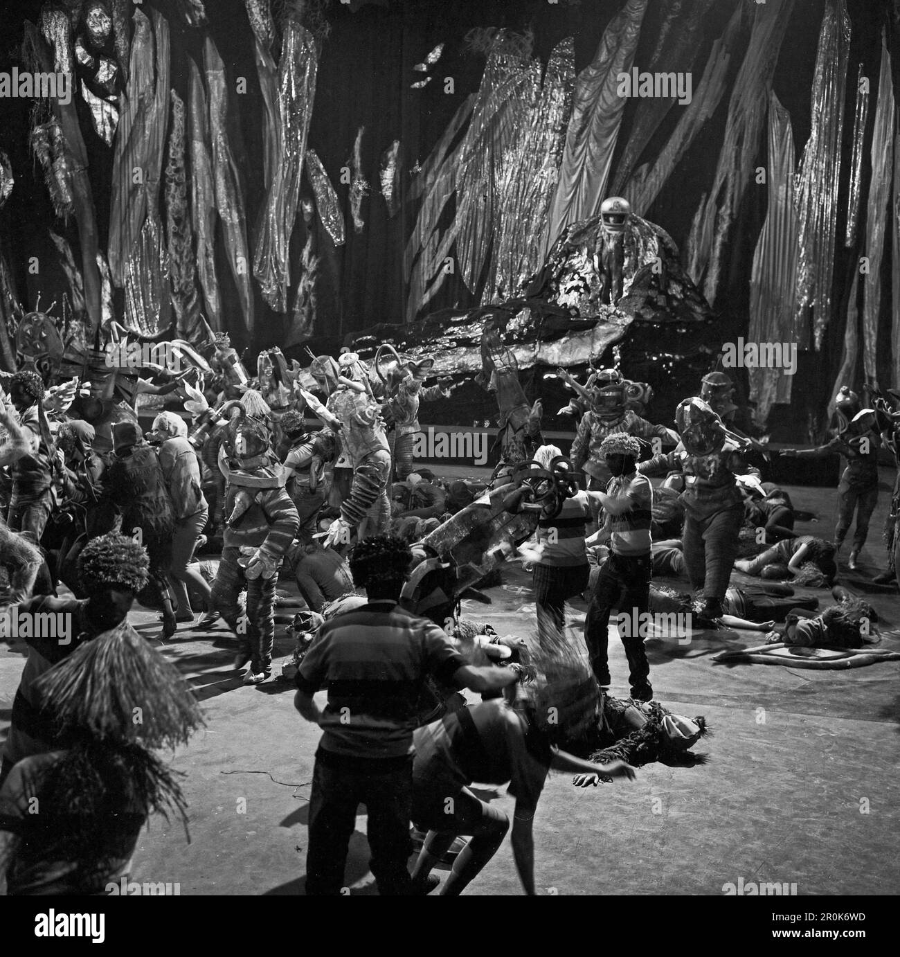 Faust, Spielfilm nach dem Stück von Johann Wolfgang von Goethe, Deutschland 1960, Regie: Peter Gorski, Szenenfoto der Walpurgnisnachtsequenz auf dem Brocken Stockfoto