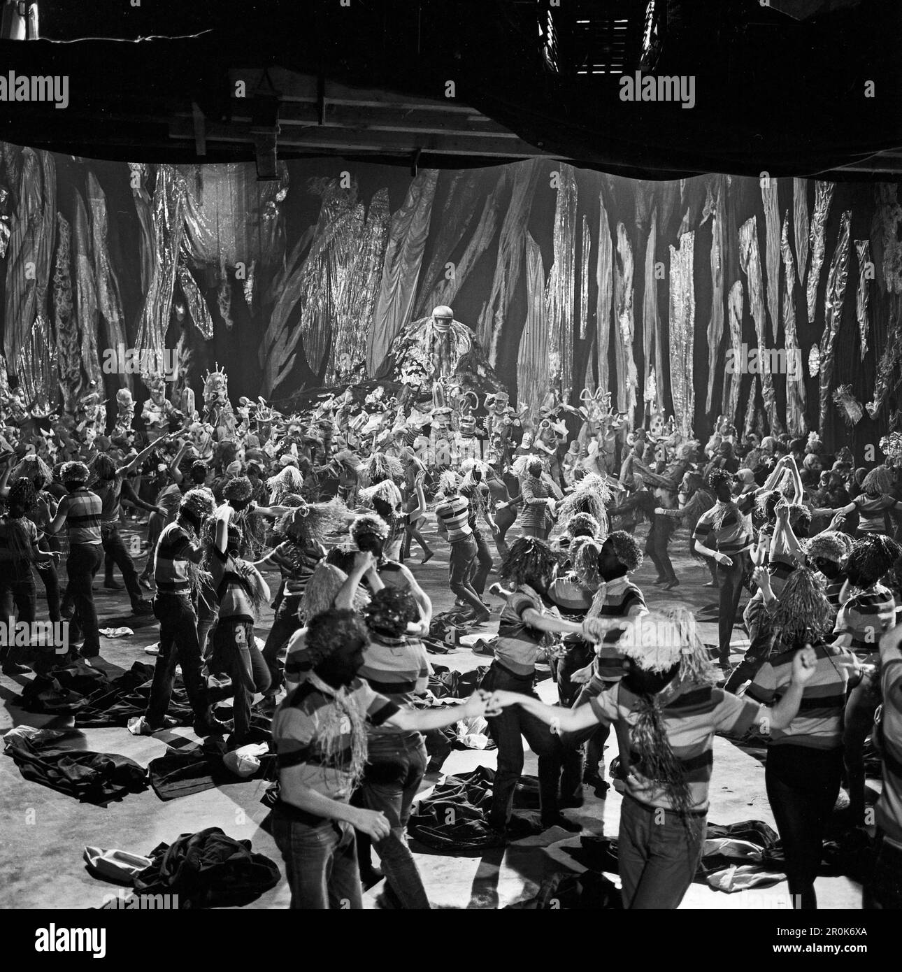 Faust, Spielfilm nach dem Stück von Johann Wolfgang von Goethe, Deutschland 1960, Regie: Peter Gorski, Szenenfoto der Walpurgnisnachtsequenz auf dem Brocken Stockfoto