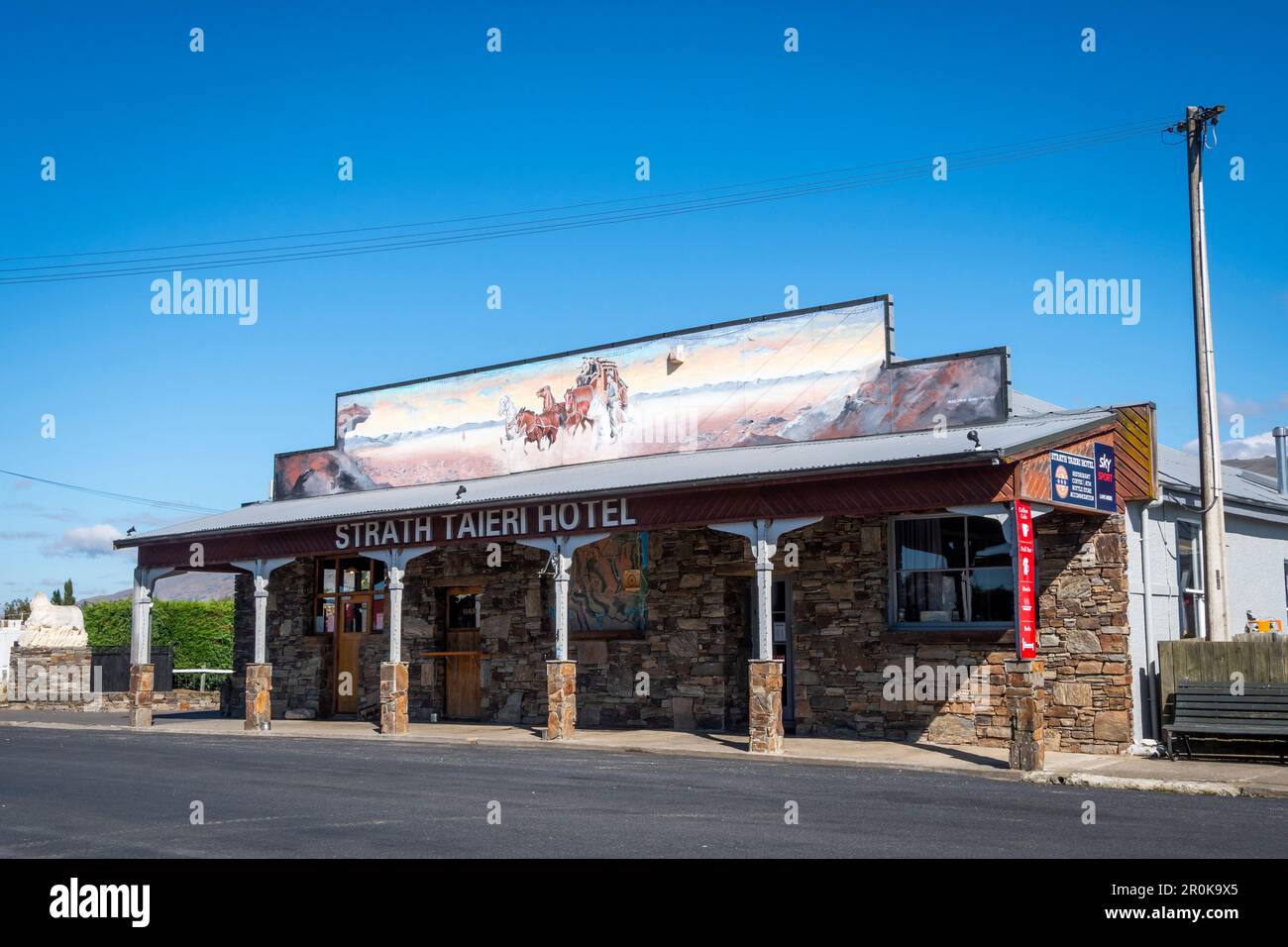 Strath Taieri Hotel, Middlemarch, Maniototo, Otago, Südinsel, Neuseeland Stockfoto