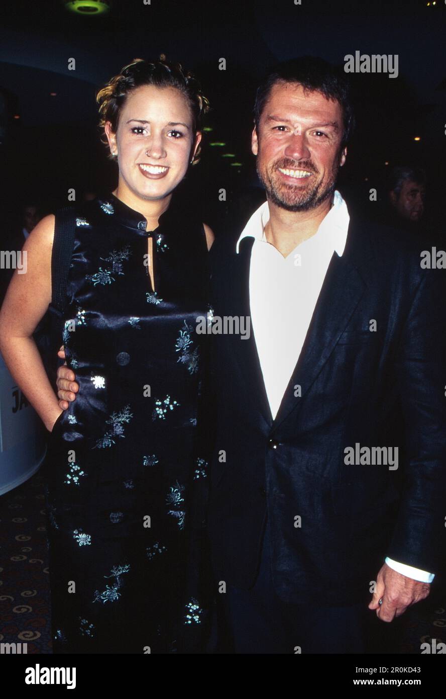Hans Hansi Kraus, deutscher Schauspieler, mit Tochter Miria, Deutschland um 1999. Stockfoto