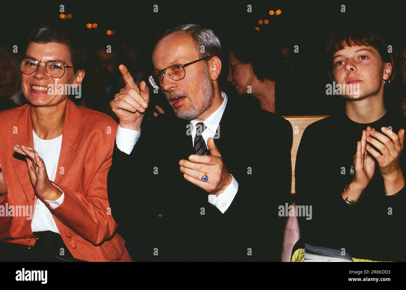 Politiker Lothar de Maizière mit Ehefrau Marianne und Tochter Henriette