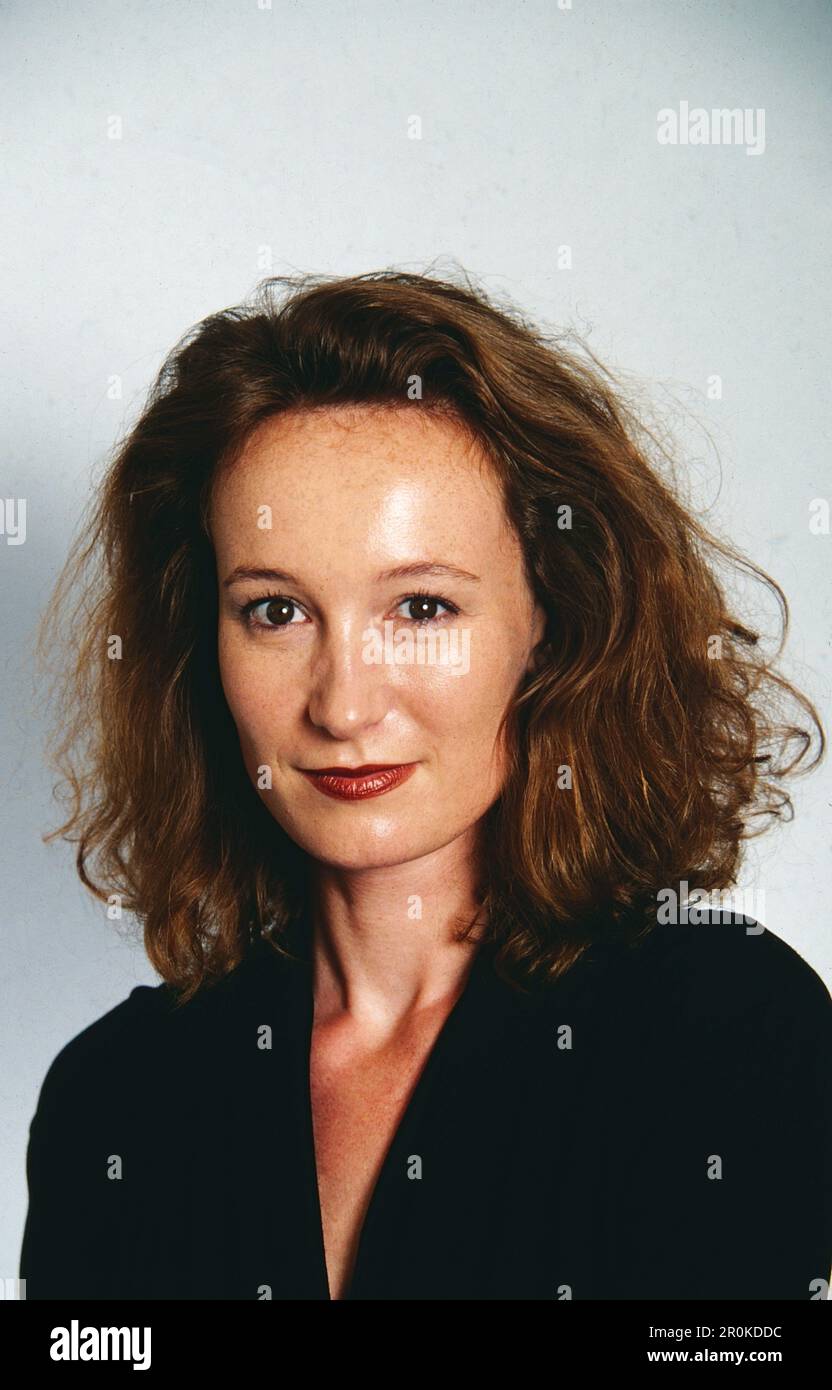 Susanne Kronzucker, deutsche Journalistin, RTL Redakteurin, Portrait, Deutschland, Ungefähr 1995. Stockfoto