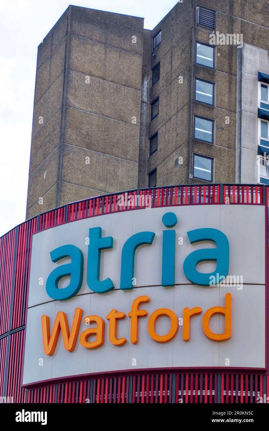 Atrium Shopping Centre, Watford, Herts, England, Großbritannien Stockfoto
