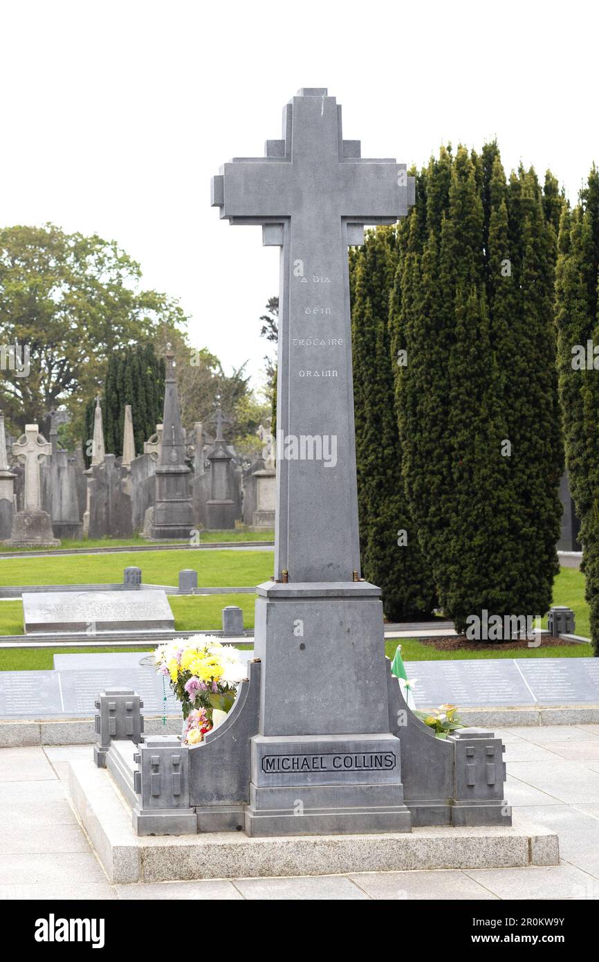 Am grab von michael collins im glasnevin friedhof -Fotos und ...
