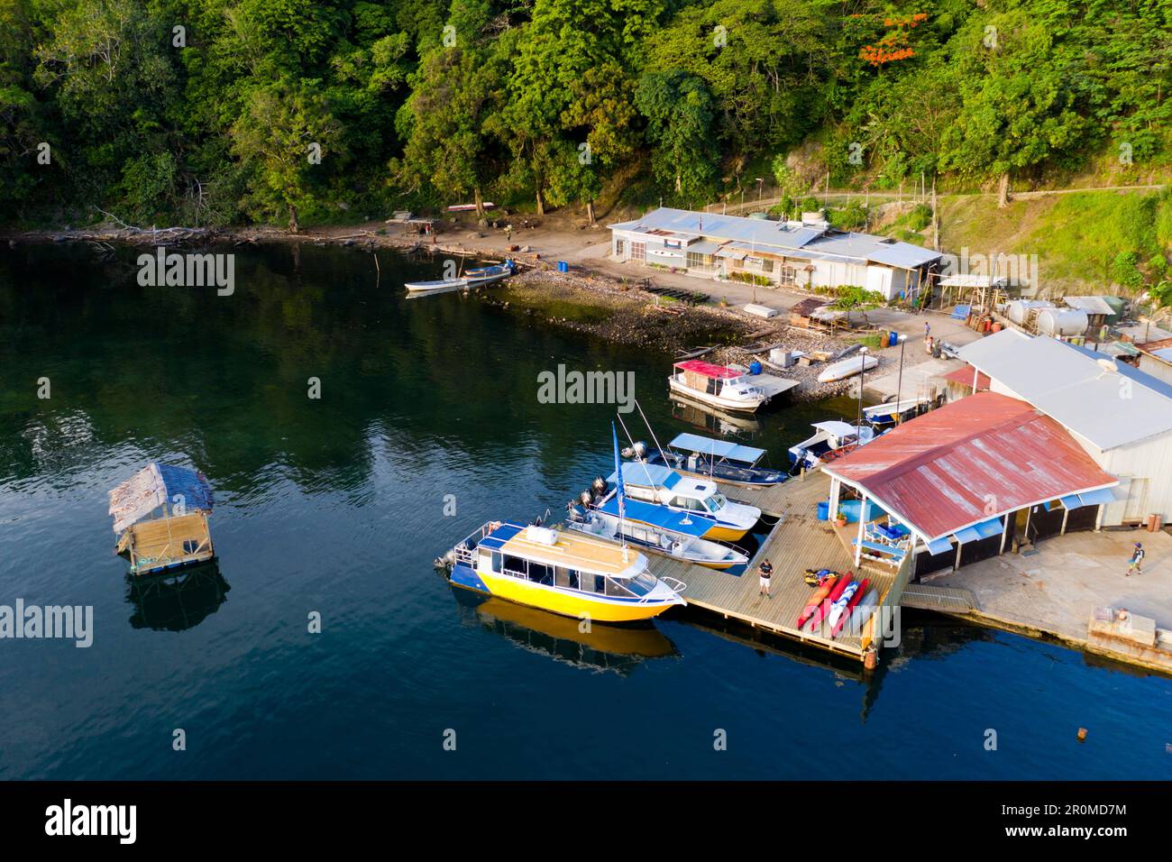 Hafen von Tufi, Kap Nelson, Provinz Oro, Papua-Neuguinea Stockfoto