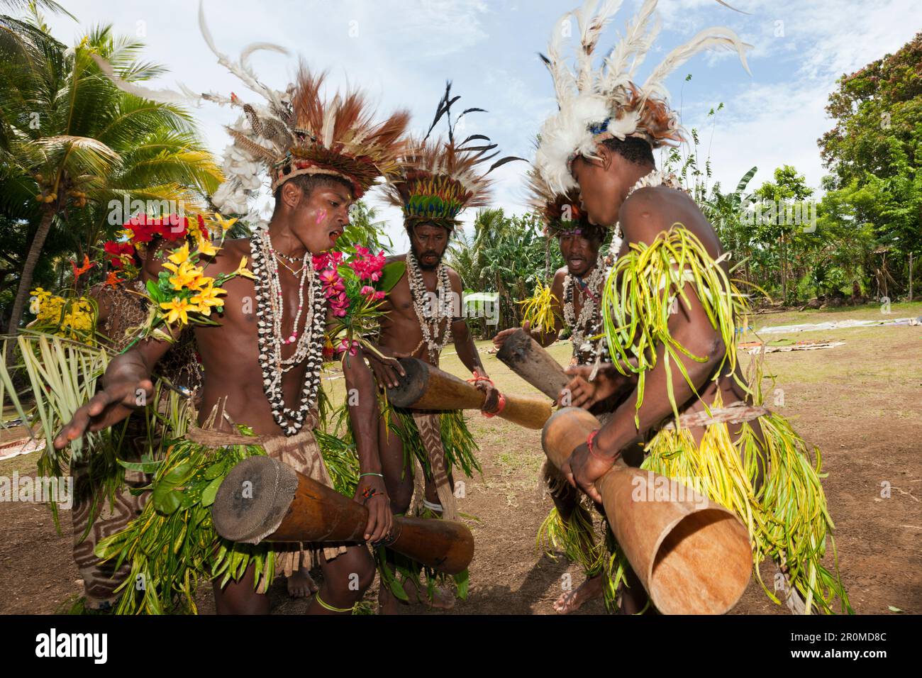 Traditionelles Sing Sing, Tufi, Provinz Oro, Papua-Neuguinea Stockfoto