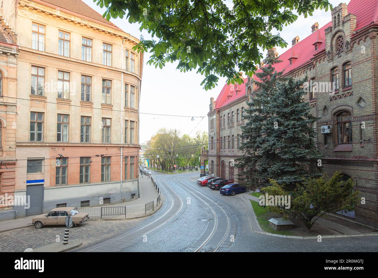 Lemberg, Ukraine - 6. Mai 2023: Feuerwache Lemberg Stockfoto