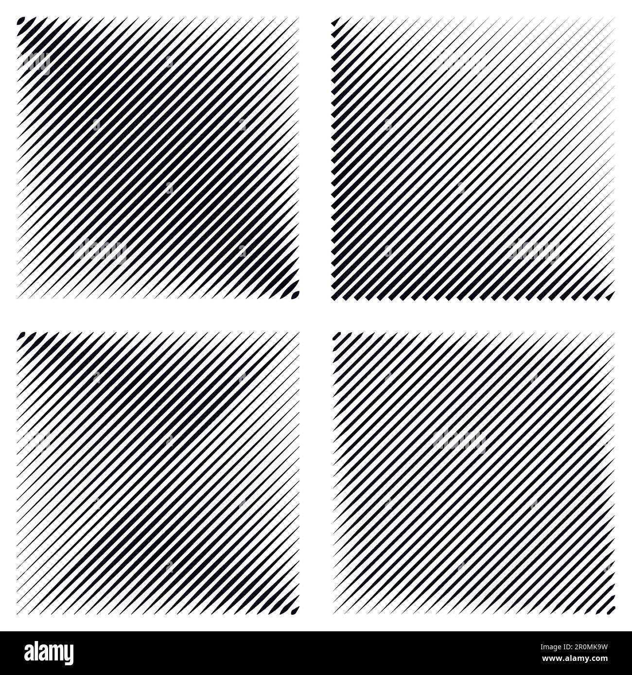 Setzt Manga-Pop-Art-Hintergrund, diagonale Streifen, mit Effekt aktive Beschleunigung, Vektor-Halbtonmuster Hintergrundstempel Kampfmanga Stock Vektor