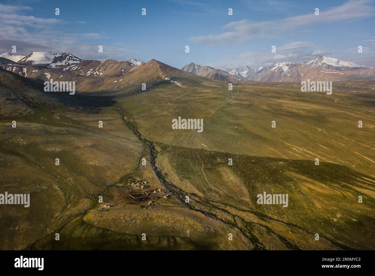 Kirgisische Siedlung in Pamir, Afghanistan, Asien Stockfoto