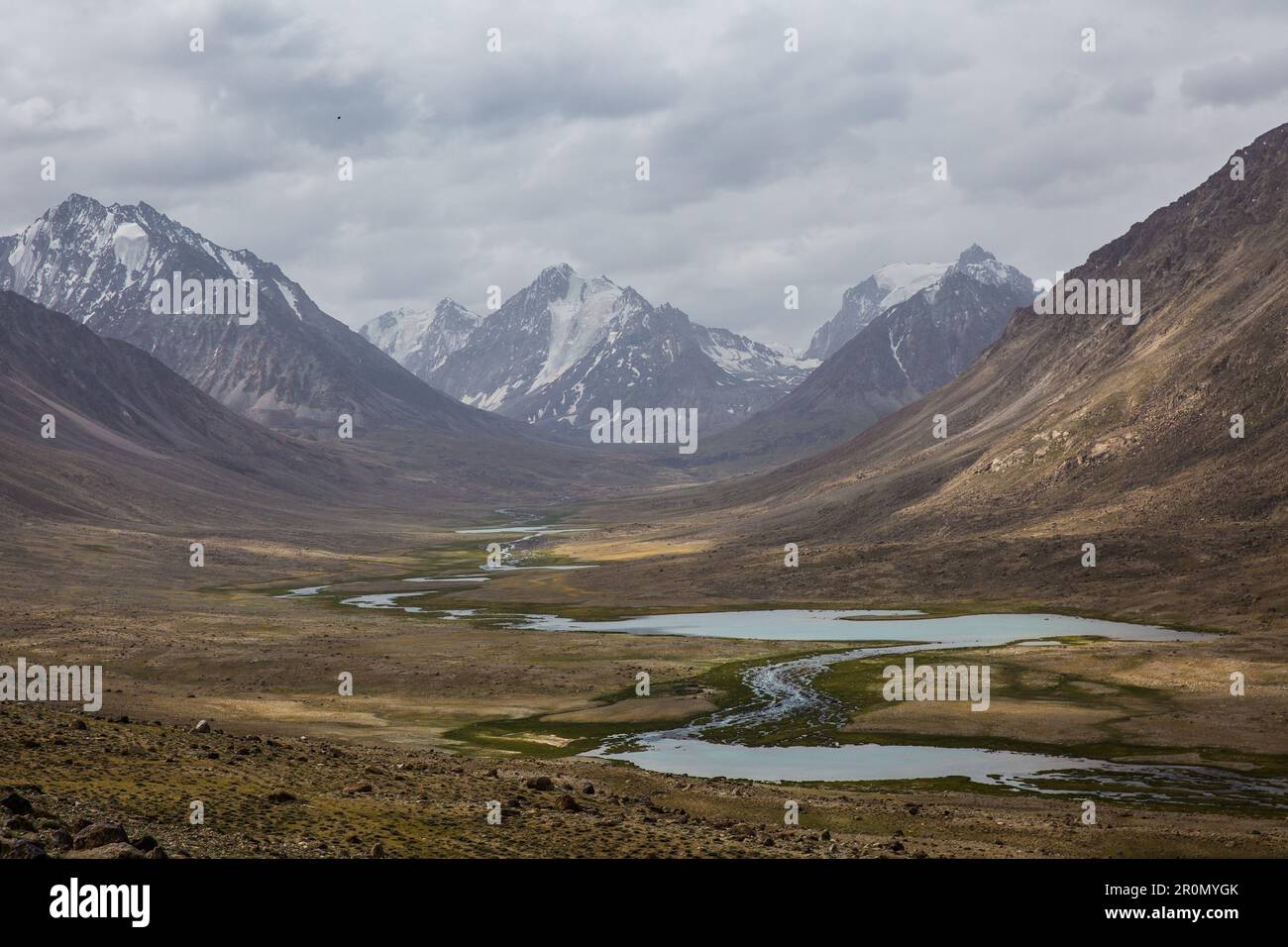 Mountain River in Pamir, Afghanistan, Asien Stockfoto