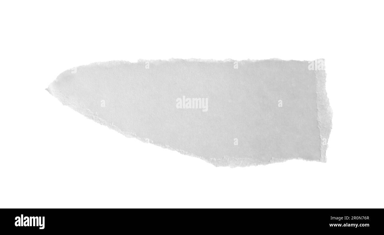Ein Stück Papier, isoliert auf weiß. Platz für Text Stockfoto