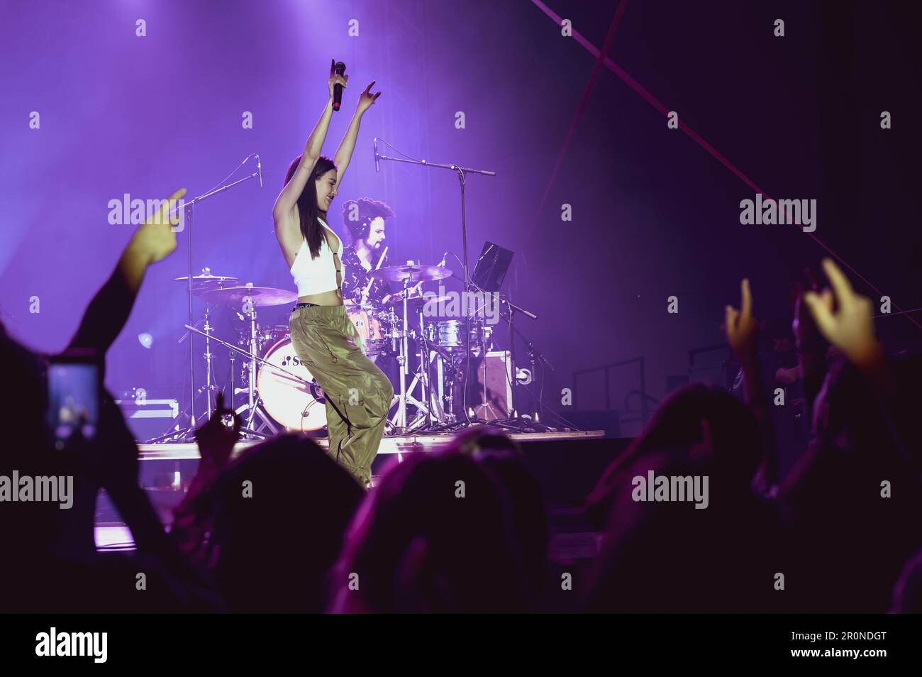 fotografías del Primer Concierto de Ana Guerra con su nueva gira „Si me quisieras“. Stockfoto