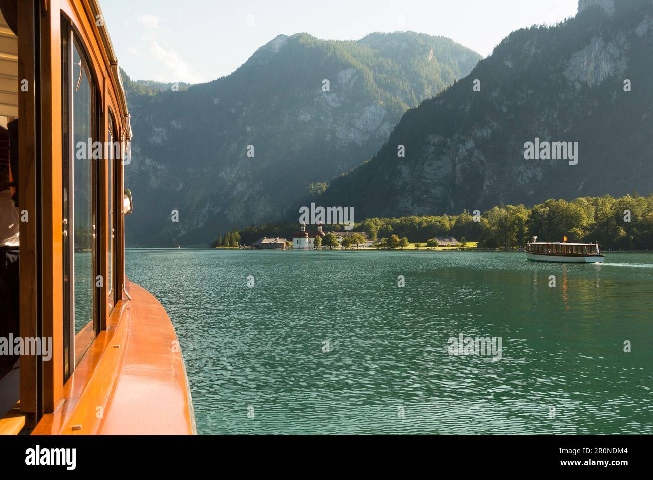 Kloster St. Bartholomä, Königssee, Berchtesgadener Land, Bayern, Deutschland Stockfoto