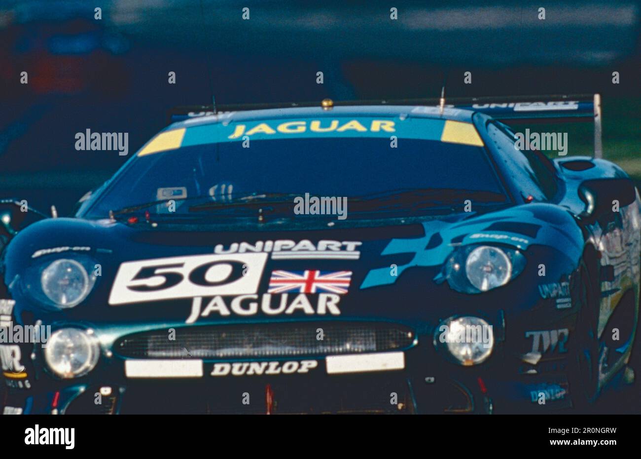 Jaguar XJ220 Rennwagen Silk Cut Team, Le Mans, Frankreich 1993 Stockfoto