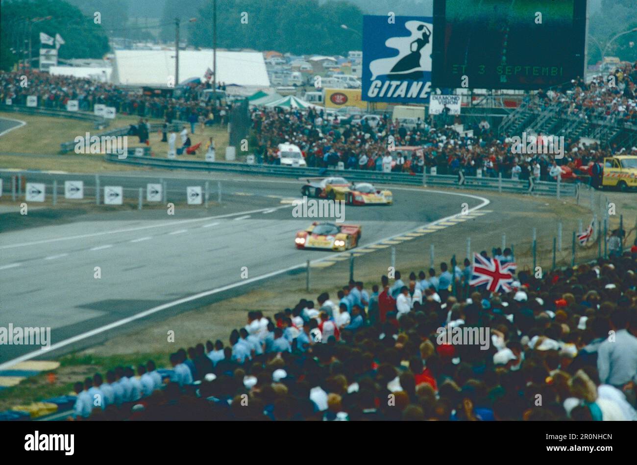 Sportwagen: Porsche 962 C, Le Mans, Frankreich, 1988 Stockfoto