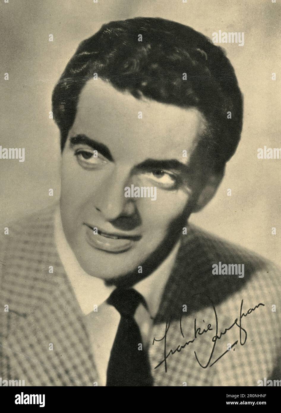 Porträt der englischen Sängerin Frankie Vaughan, UK 1960er Stockfoto
