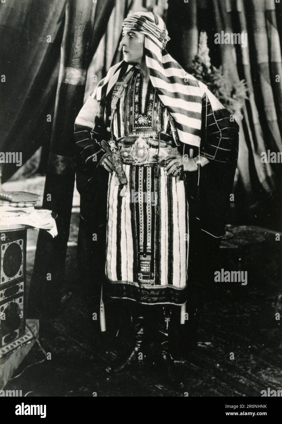 Schauspieler Rudolph Valentino im Film der Sohn des Scheich, USA 1926 Stockfoto
