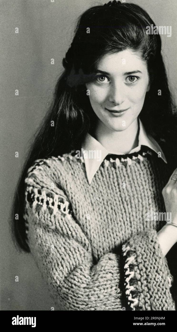 Irische Schauspielerin Tara MacGowran, 1984 Stockfoto