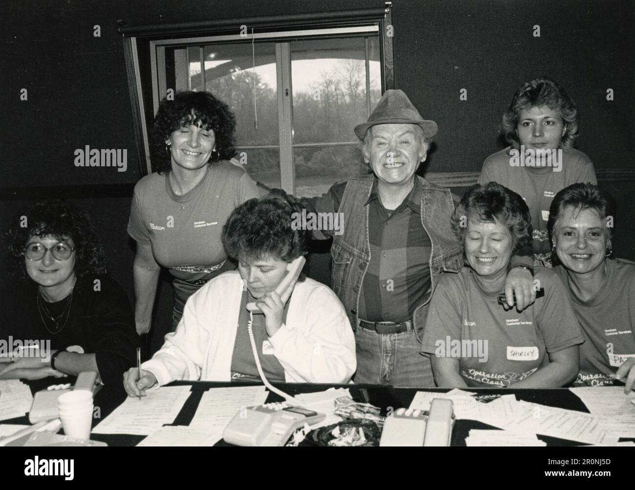 Das Volk der jährlichen Wohltätigkeitsaktion, Operation Weihnachtsmann, 1990er Stockfoto