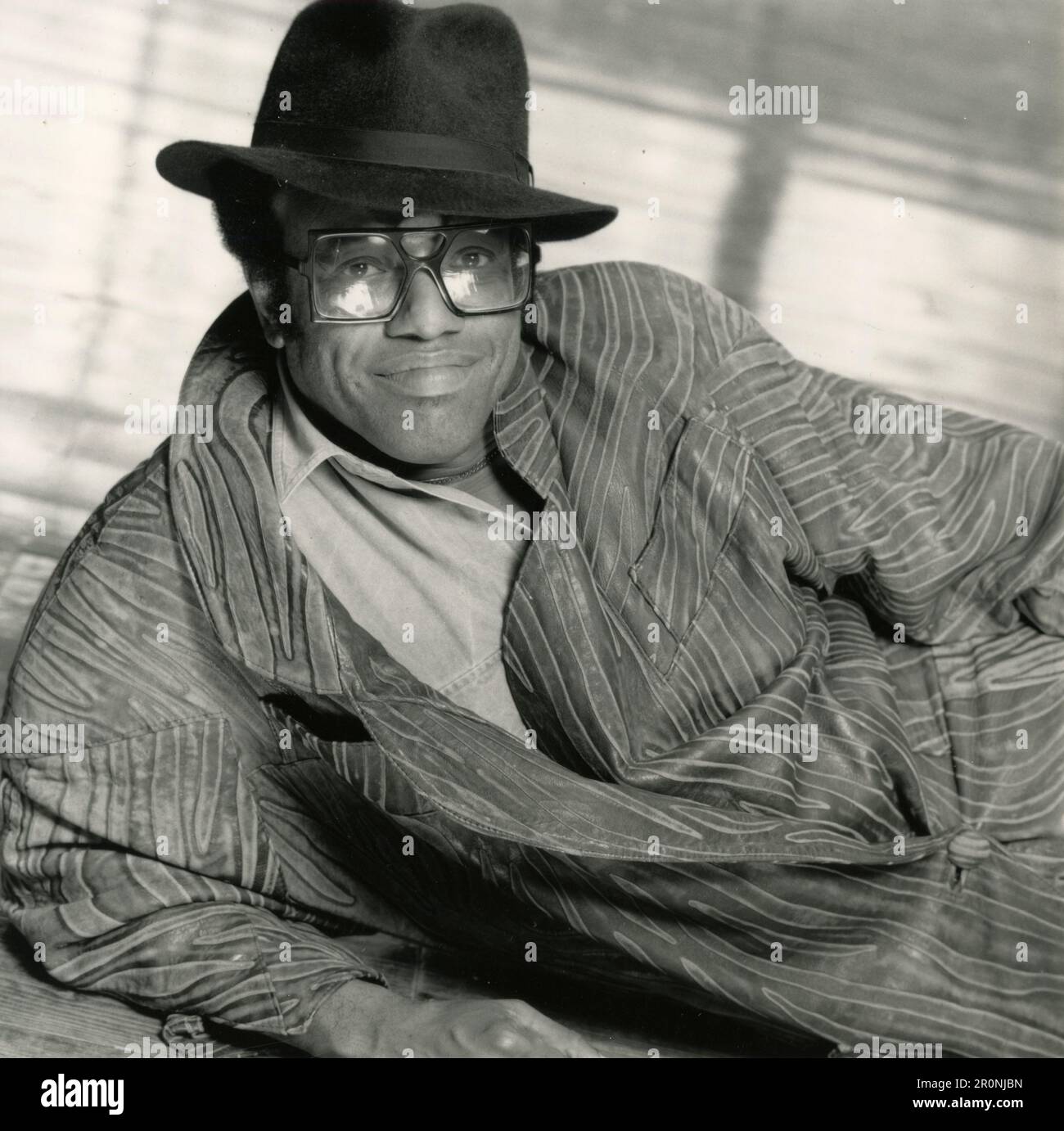 Amerikanischer Sänger, Songwriter, Musiker und Plattenproduzent Bobby Womack, USA 1980er Stockfoto