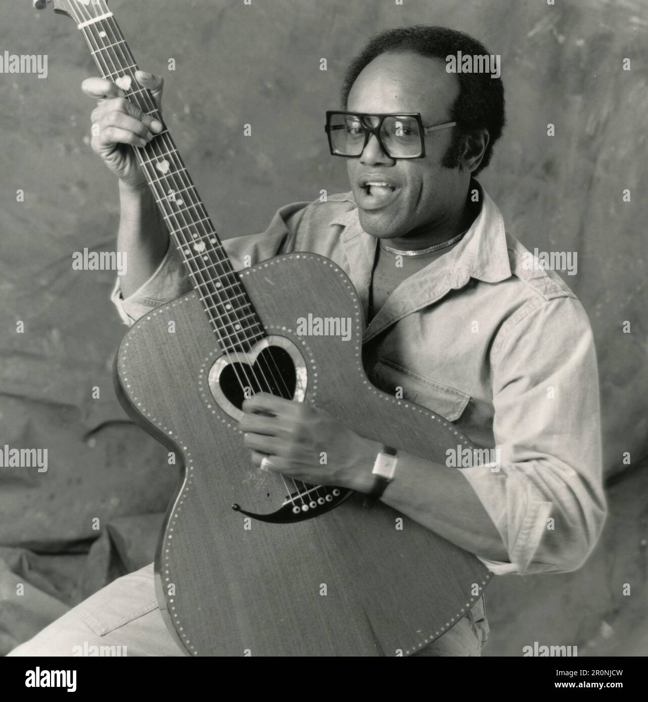 Amerikanischer Sänger, Songwriter, Musiker und Plattenproduzent Bobby Womack, USA 1980er Stockfoto