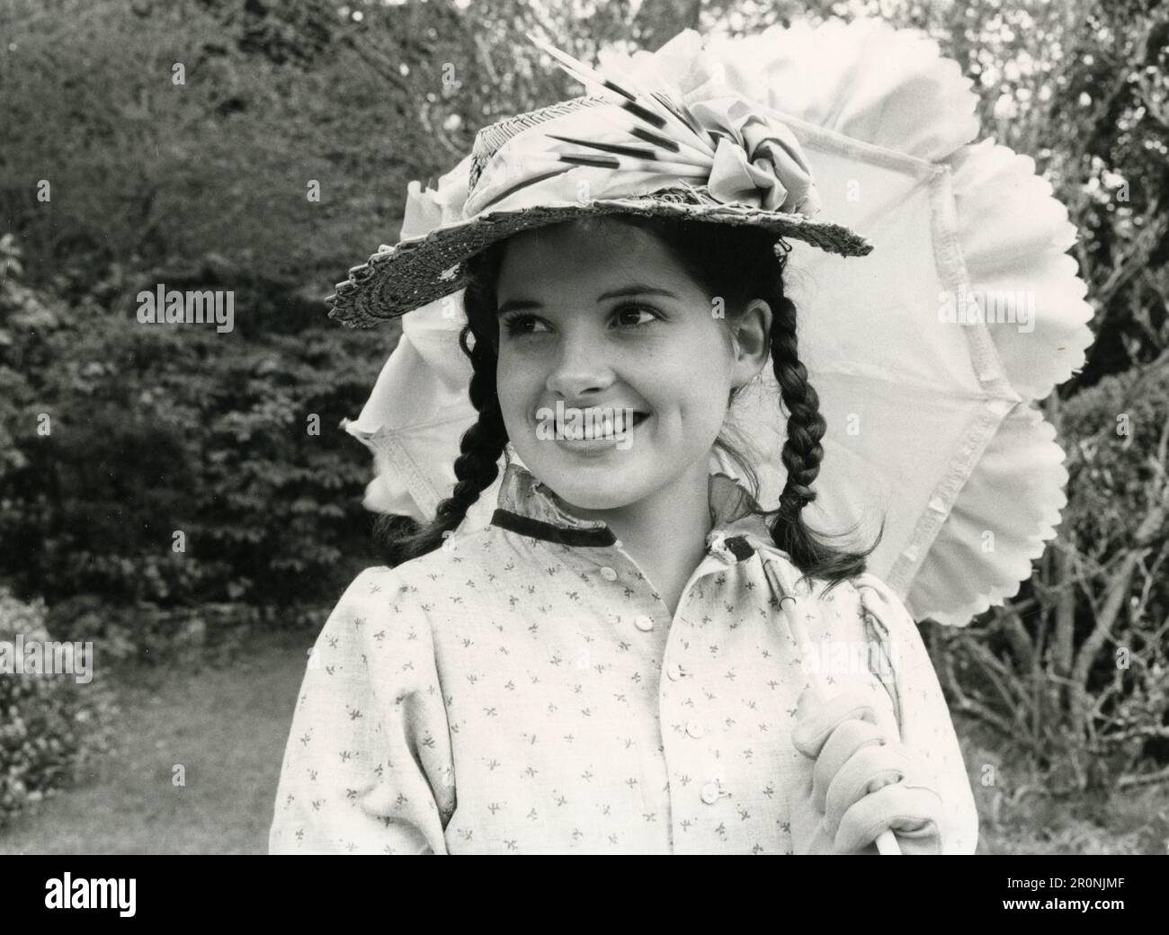 Schauspielerin Julia Lewis aus der TV-Serie Rebecca von Sunnybrook Farm, UK 1978 Stockfoto