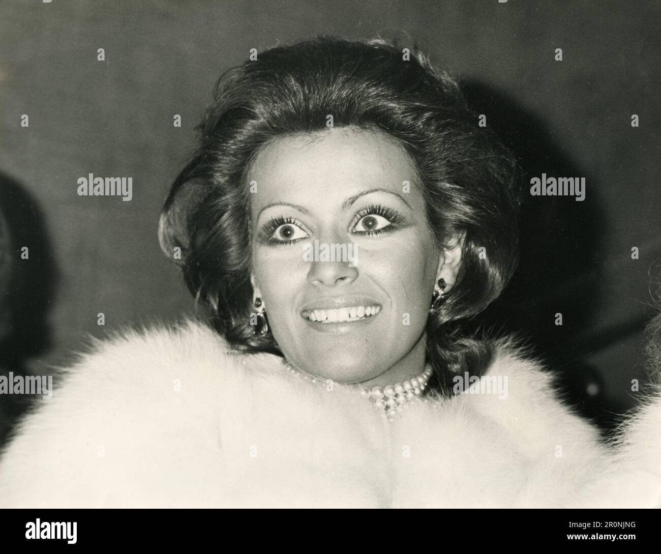Italienische Schauspielerin Silvia Monti, Italien 1972 Stockfoto