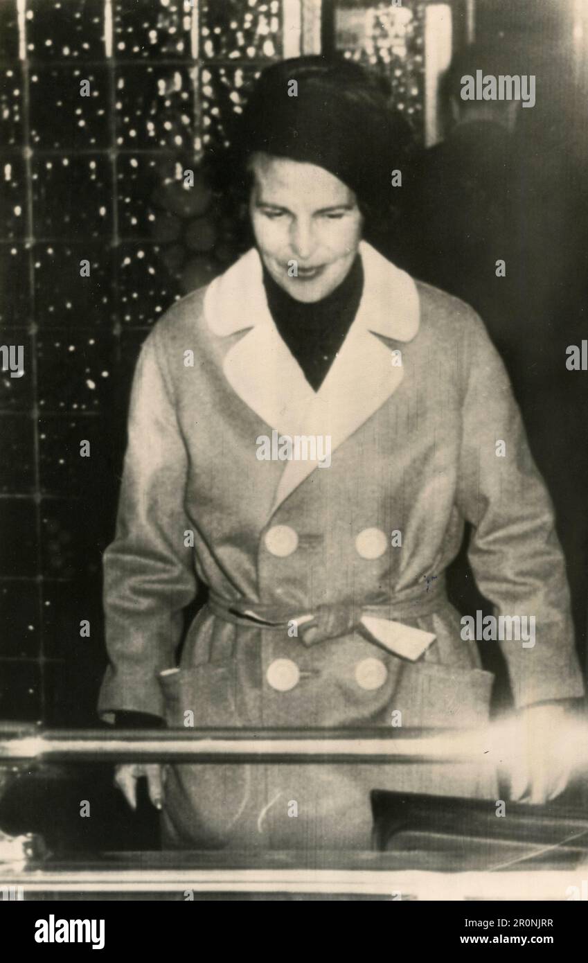 Prinzessin de Rethy, Ehefrau des ehemaligen Königs Leopold von Belgien, Cannes, Frankreich 1966 Stockfoto