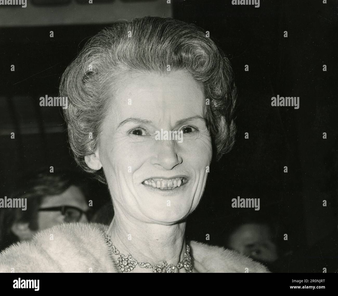 Schottische Radio- und Fernsehpersönlichkeit Lady Isobel Barnett, UK 1973 Stockfoto