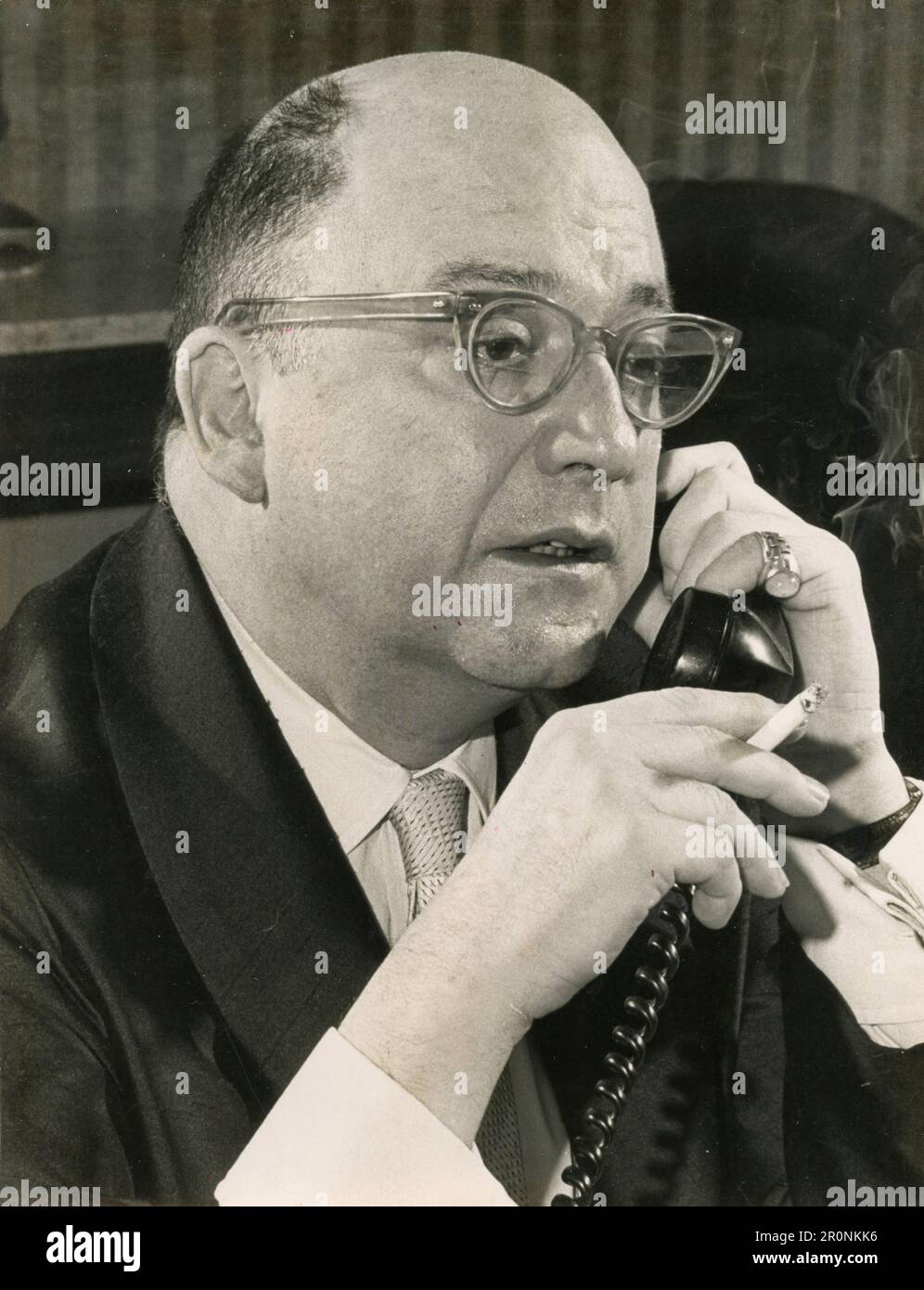Amerikanischer Humorist und Autor Abe Burrows, USA 1965 Stockfoto