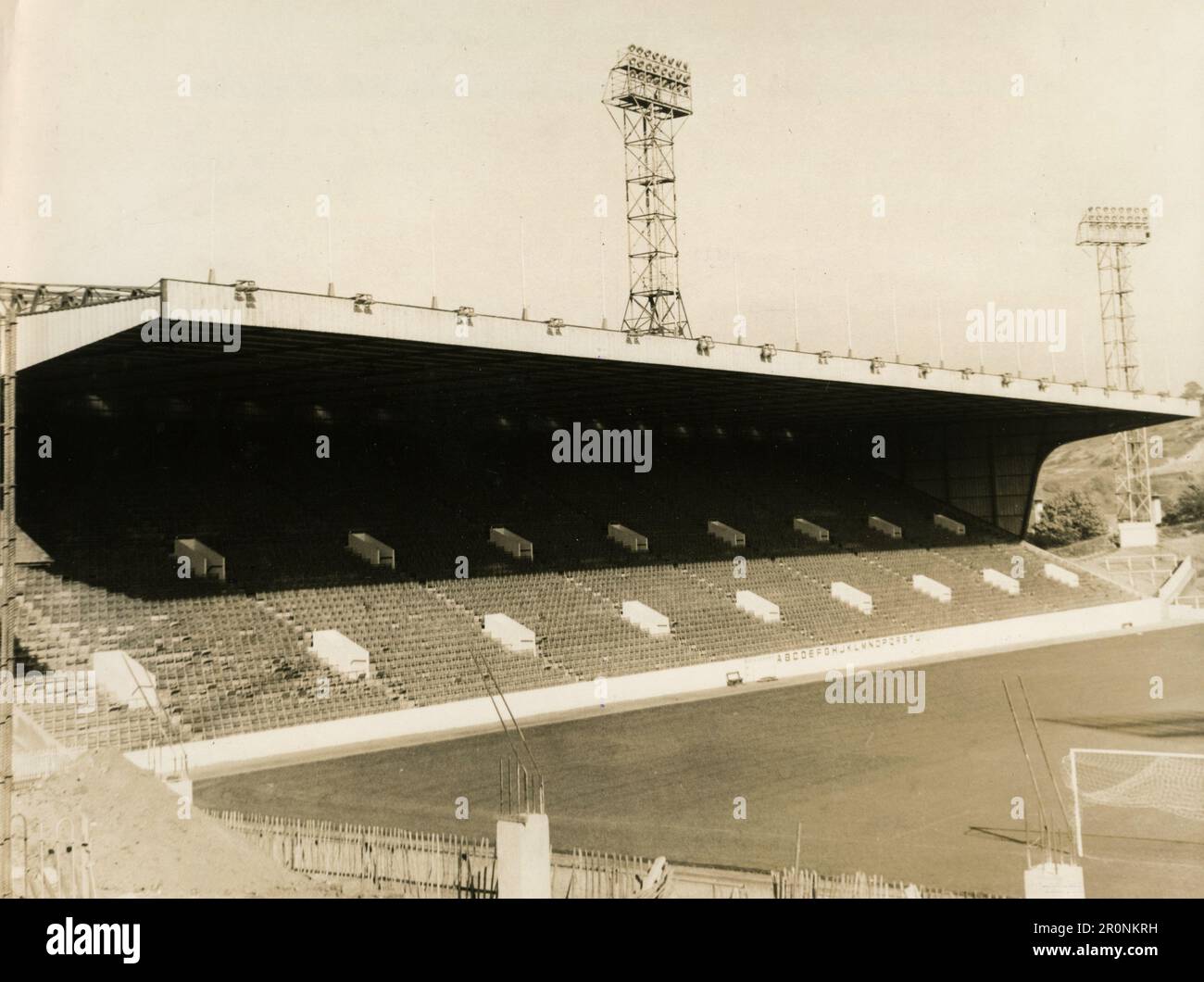 Der neue Hauptauslegerstand im Hillsborough Stadium, Sheffield UK 1965 Stockfoto