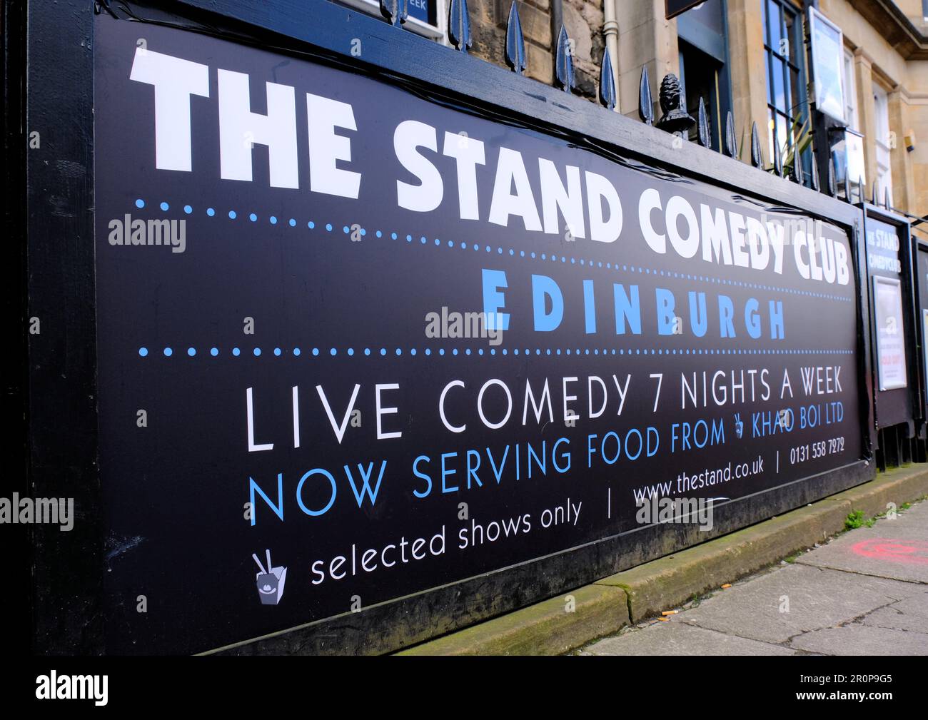 Den Comedy Club, die York Place, Edinburgh, Schottland Stand Stockfoto