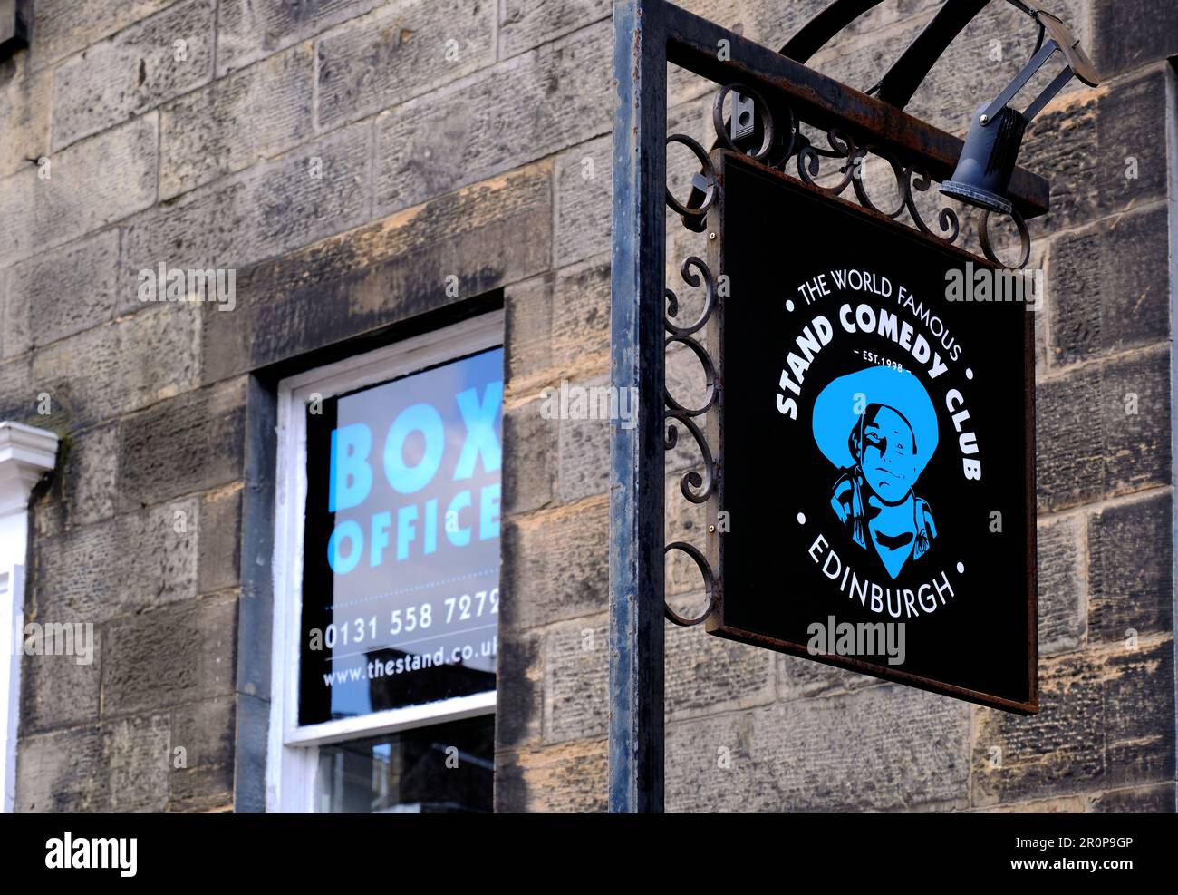 Den Comedy Club, die York Place, Edinburgh, Schottland Stand Stockfoto