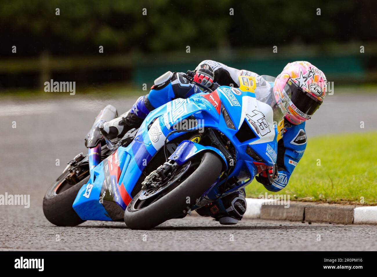 Portrush, Antrim, Nordirland, Vereinigtes Königreich. 9. Mai 2023: FonaCAB Nicholl OilsNorth West 200, Portrush, Antrim, Nordirland: North West 200 Practice Day 2023: Lee Johnston (Ashcourt Racing Honda) war bei der Superbike Practice Credit: Action Plus Sports Images/Alamy Live News am dritthäufigsten Stockfoto