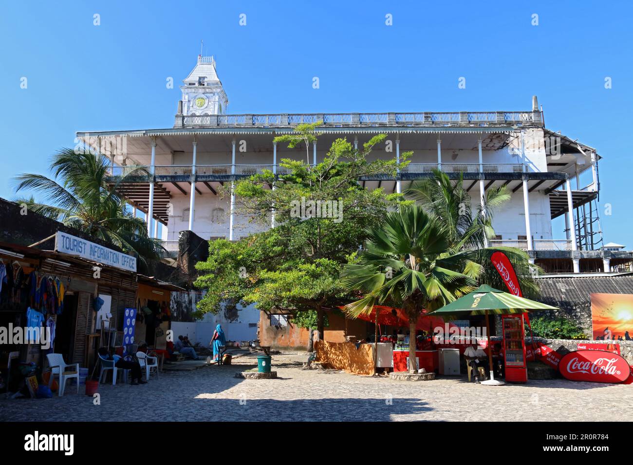 Historisches Gebäude, Altstadt, Steinstadt, Sansibar, Tansania Stockfoto