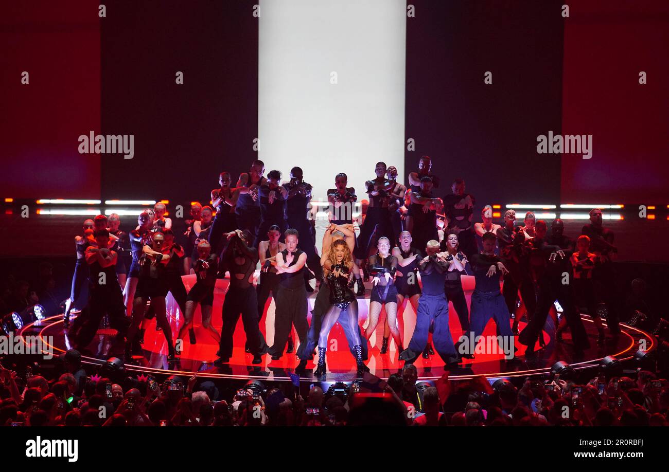 Rita Ora tritt beim Eurovision Halbfinale in der M&S Bank Arena in
