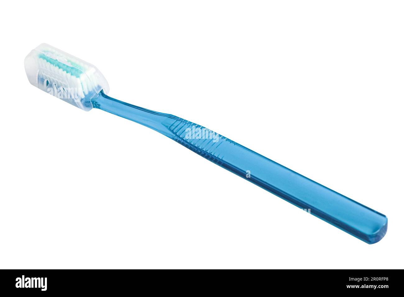 Blue Tooth Brush auf weißem Hintergrund Stockfoto